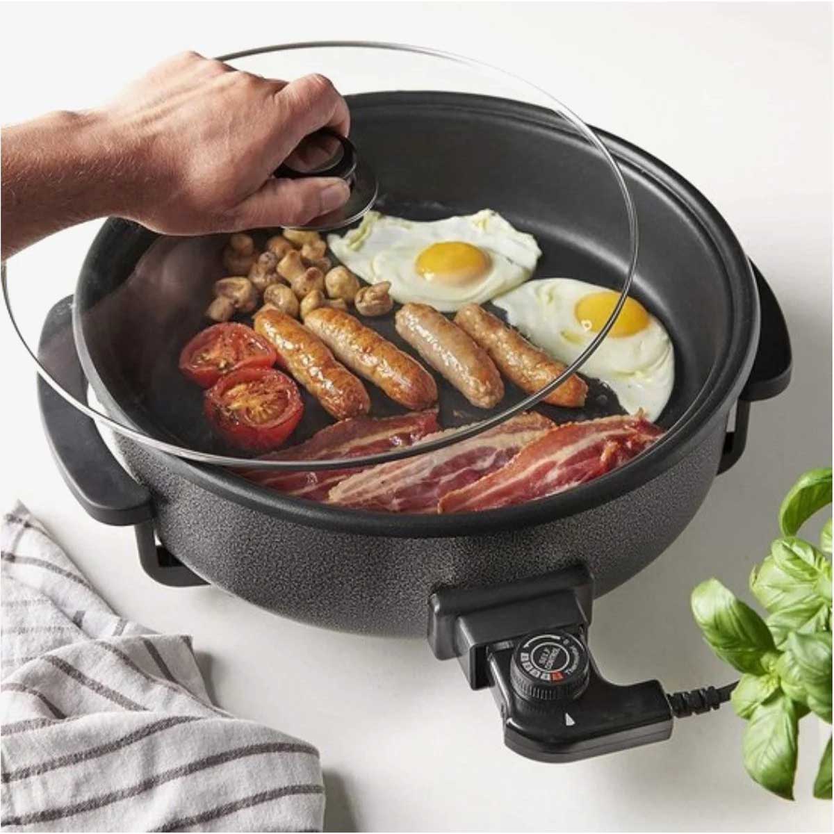 Cheffinger Elektrische Pizza Pan pizza pan productafbeelding 2