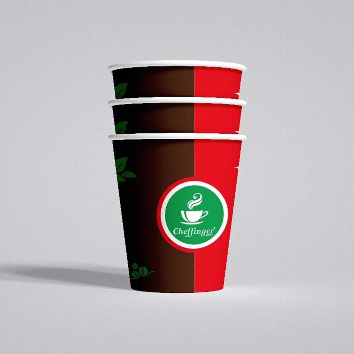 Cheffinger Kartonnen Koffiebeker koffiebekers to go productafbeelding 2