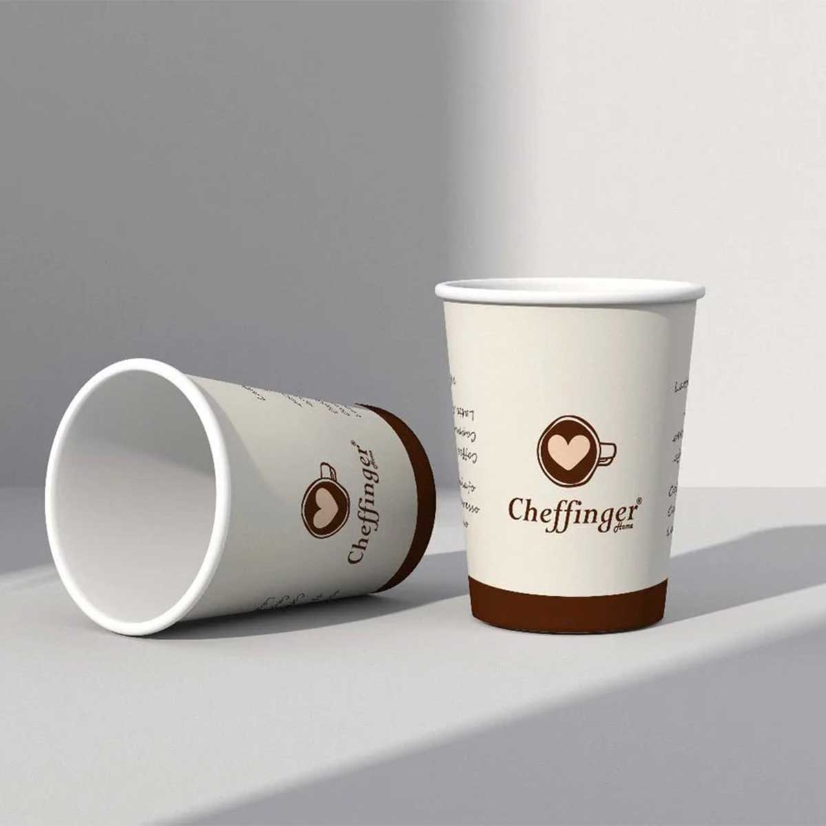 Cheffinger Kartonnen Koffiebeker koffiebekers to go