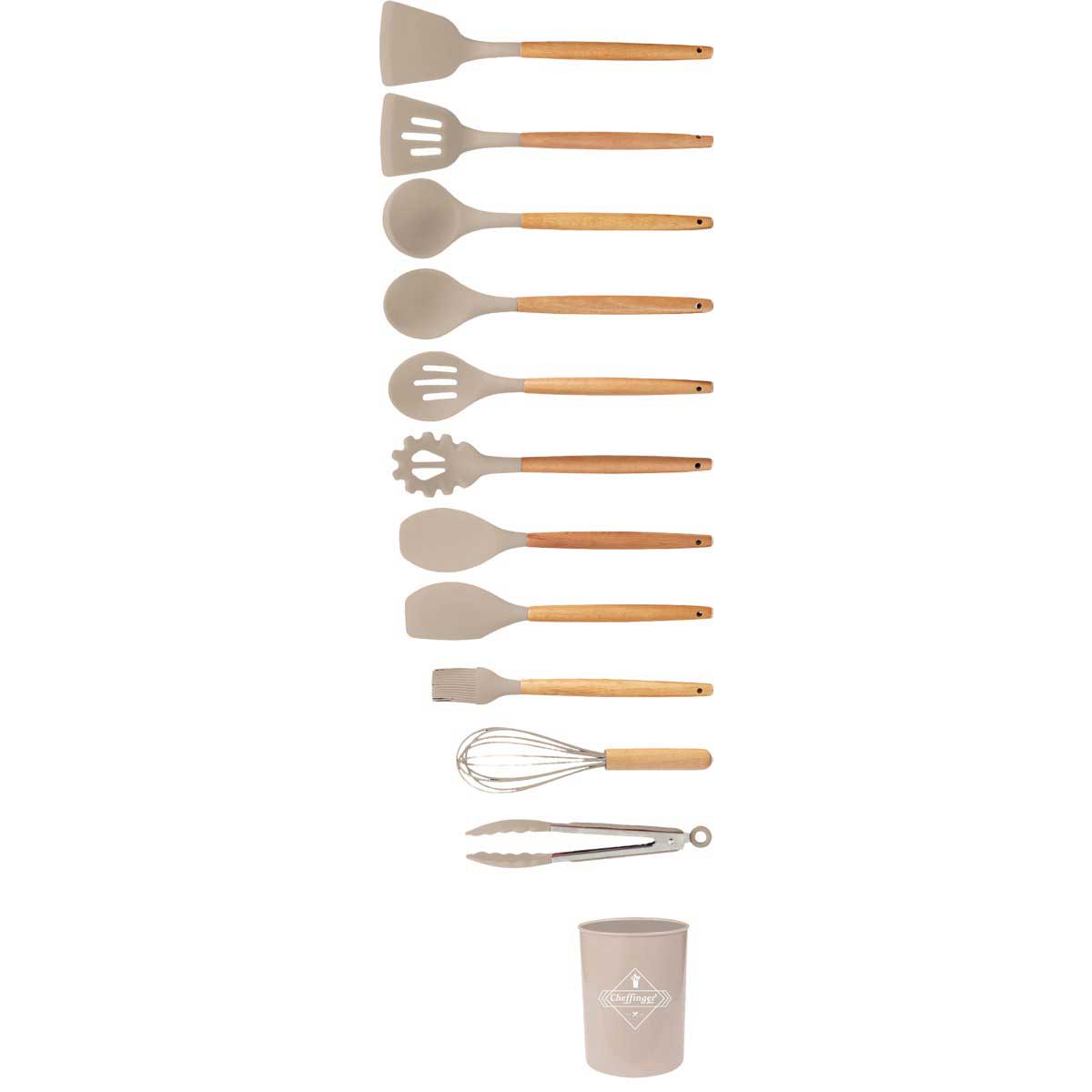 Cheffinger Keukengerei Set met Houder keukengereisets productafbeelding 2