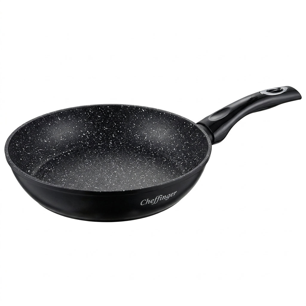 Cheffinger Koekenpan - 28cm - Zwart - Inductie