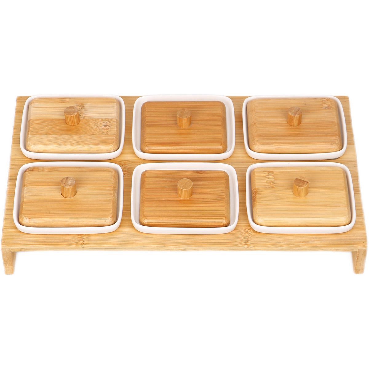 Cheffinger Snackschaal met 6 Bakjes snack- & tappasschalen productafbeelding 3