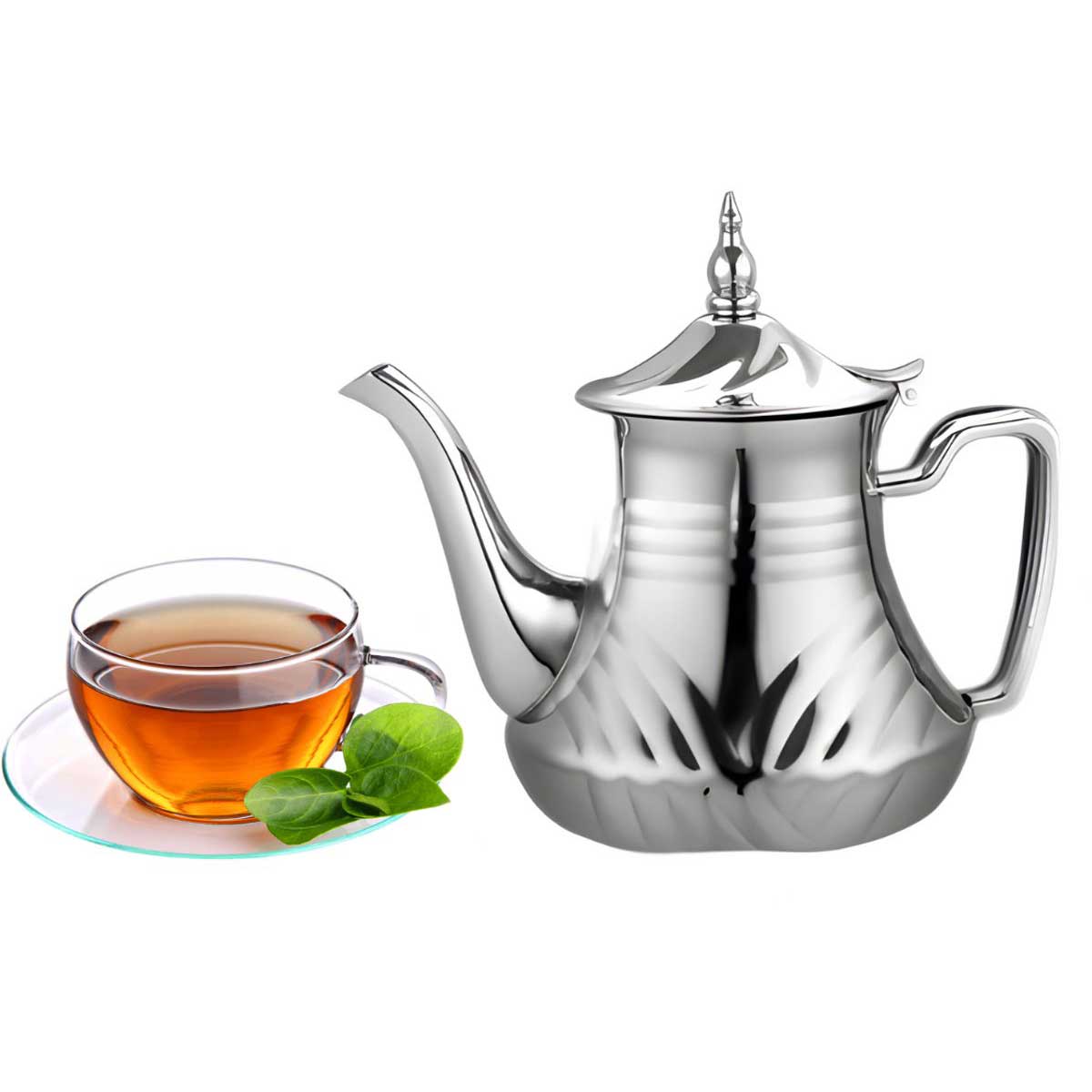 Cheffinger Theepot Zilver theepot productafbeelding 2