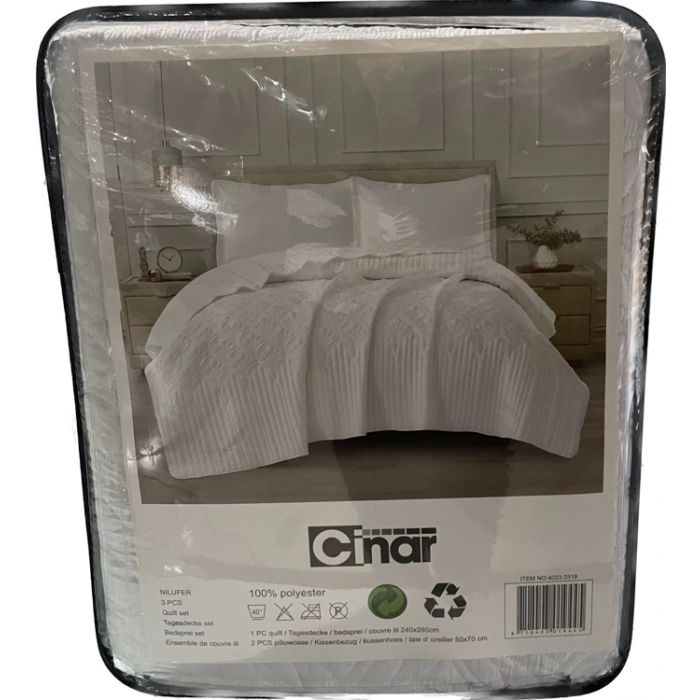 Cinar Nilufer Bedsprei Set 3-delig sprei productafbeelding 2