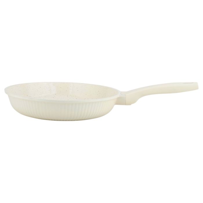 Ferveo Luna Pannenset - 8-delig - Glazen Deksels - Crème - Inductie