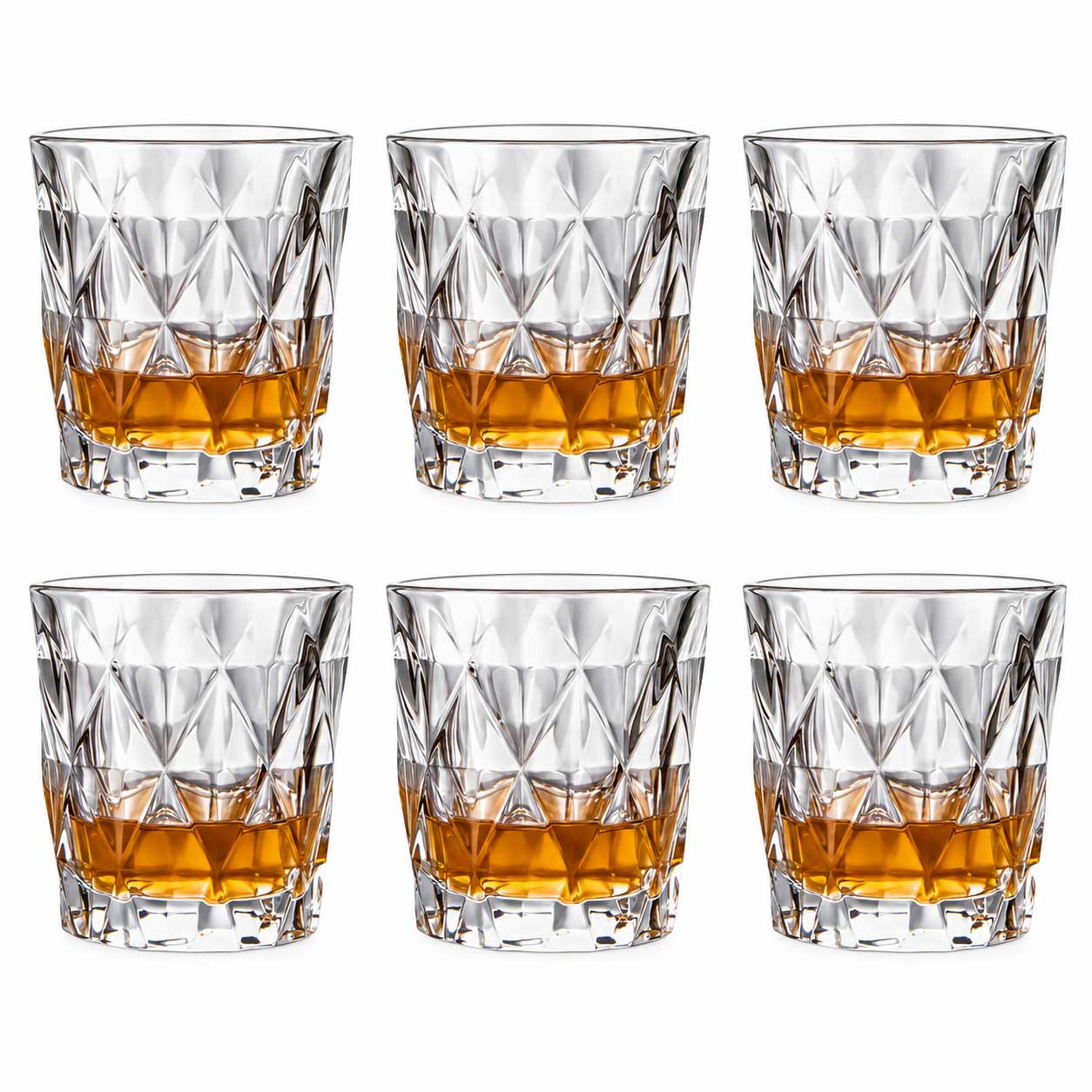 Glozini Seoul Tumbler Glazenset - 320ml - Set van 6 - Waterglas - Drinkglas