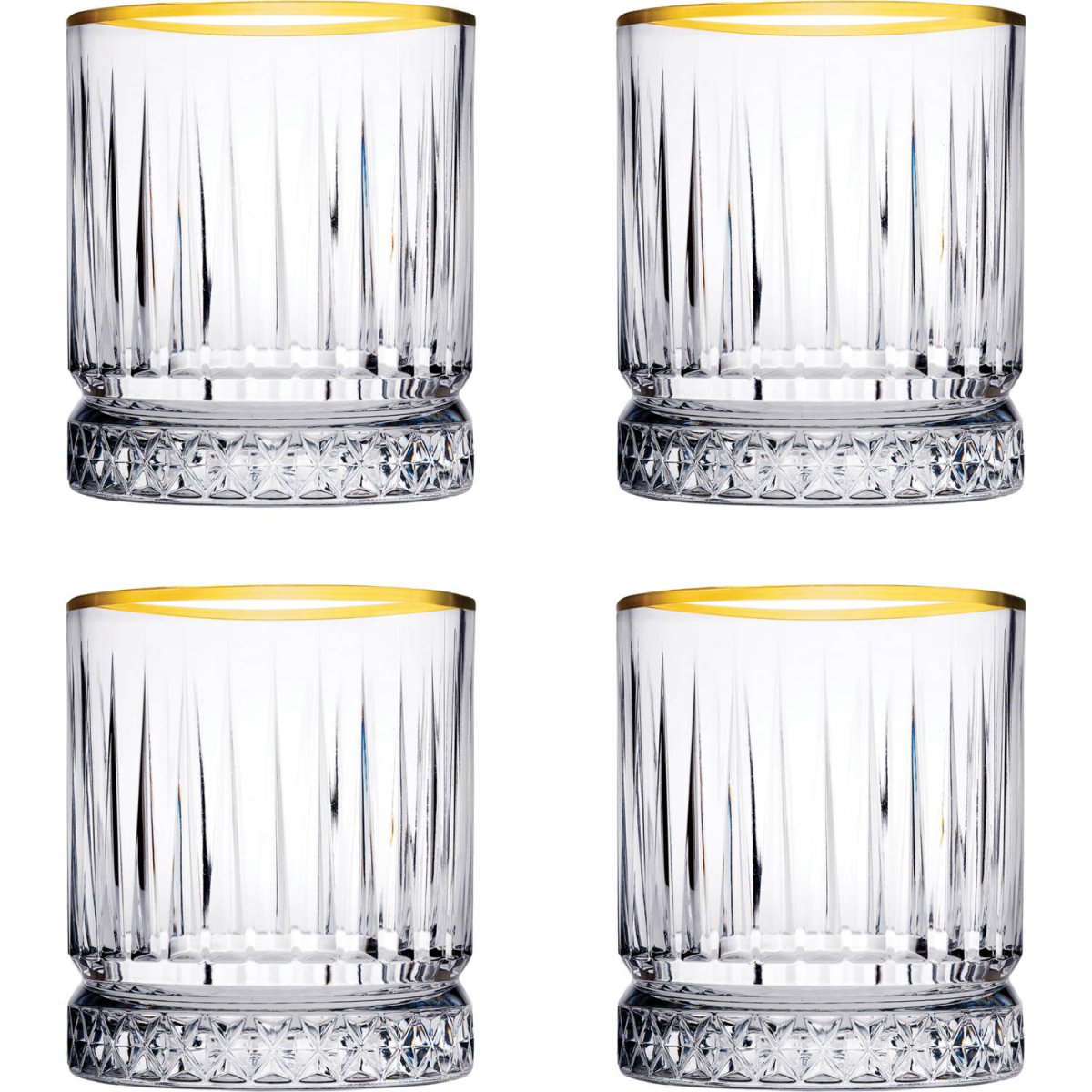 Glozini Tumblerglazen met Gouden Rand glas