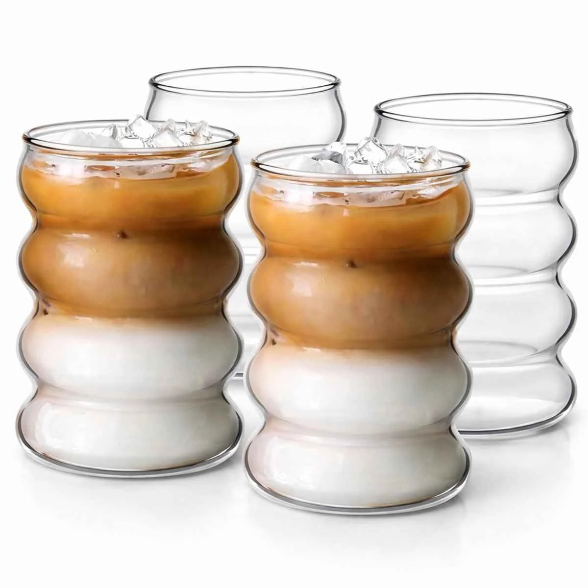 Glozini Wavy Bubbelglazen glas