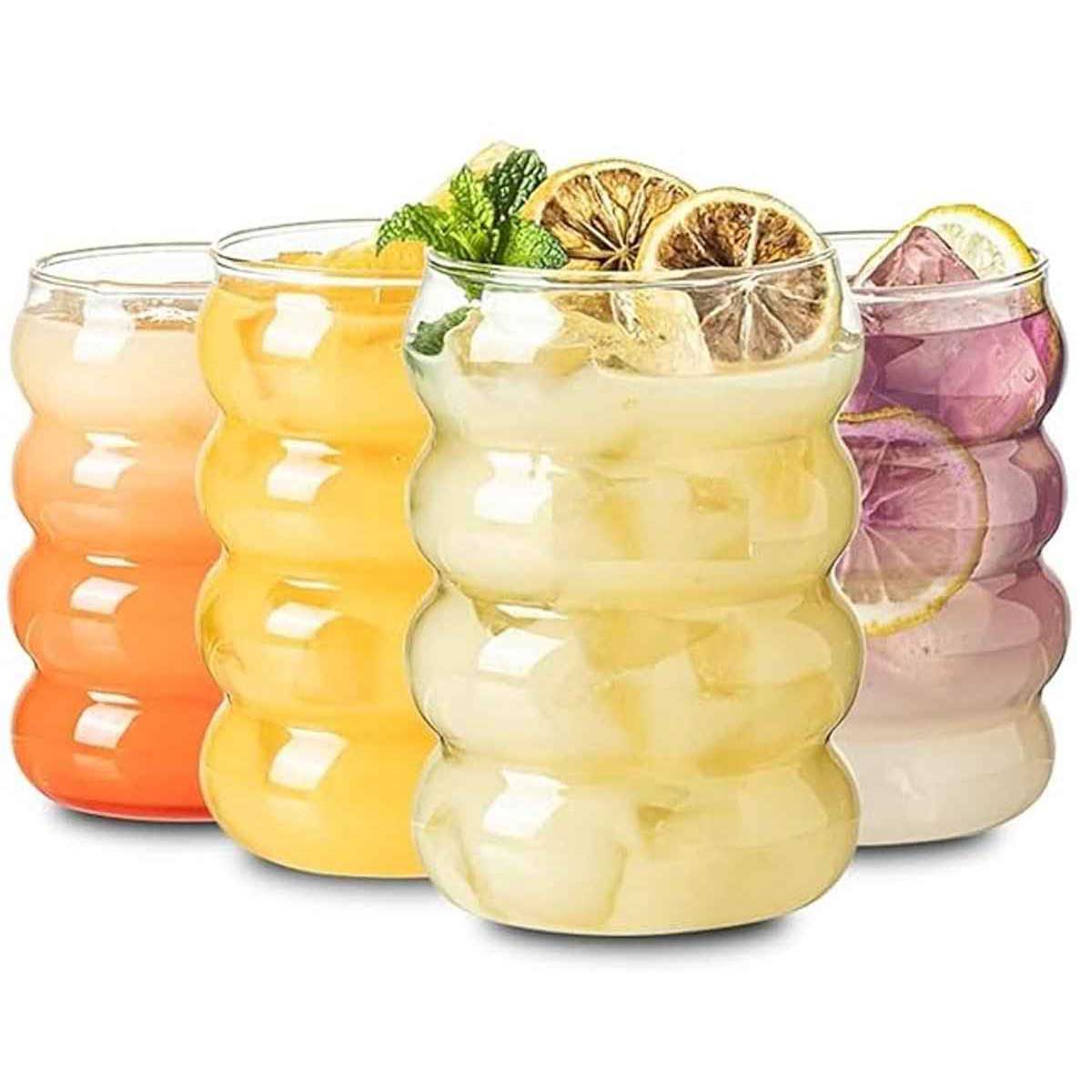Glozini Wavy Bubbelglazen glas productafbeelding 2