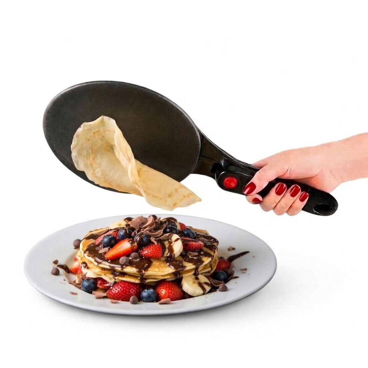 Homestar Elektrische Pancake Maker, Pannenkoeken Maker & Crêpes Maker incl. Mengkom & Garde crêpe makers productafbeelding 2