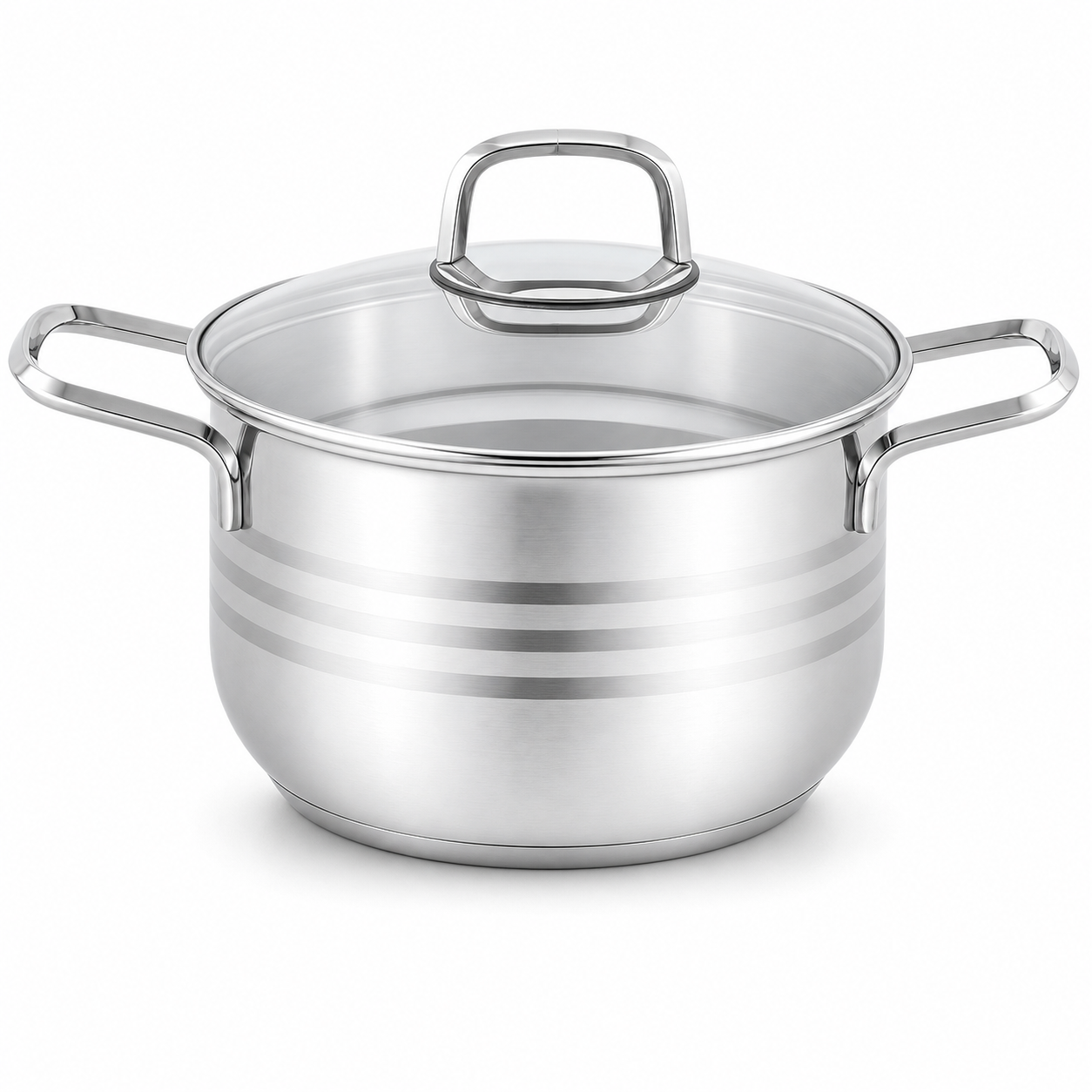 Kadirelli Kookpan met Deksel - 26cm - RVS - Inductie – productafbeelding