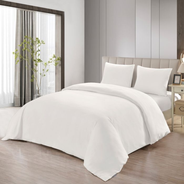 Lavella Sade Dekbedovertrek Set 4-delig - Wit - 200x220cm