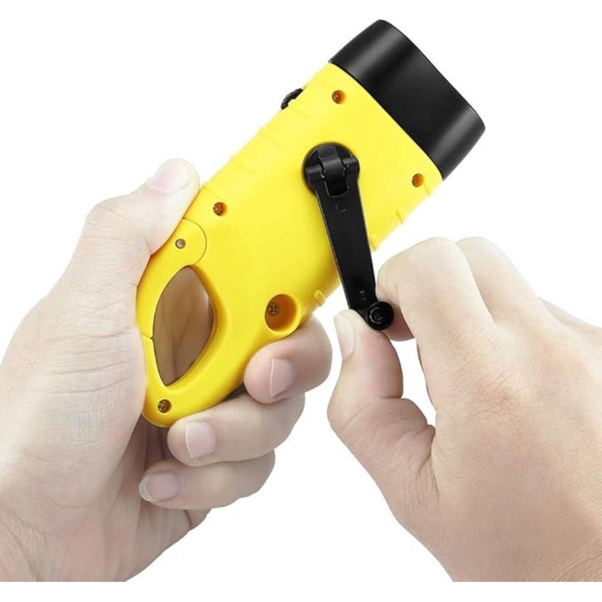 Verk Group Zonne- en Dynamo-zaklamp met 3 LED’s – Handmatig en Zonne-energie Aangedreven zaklampen