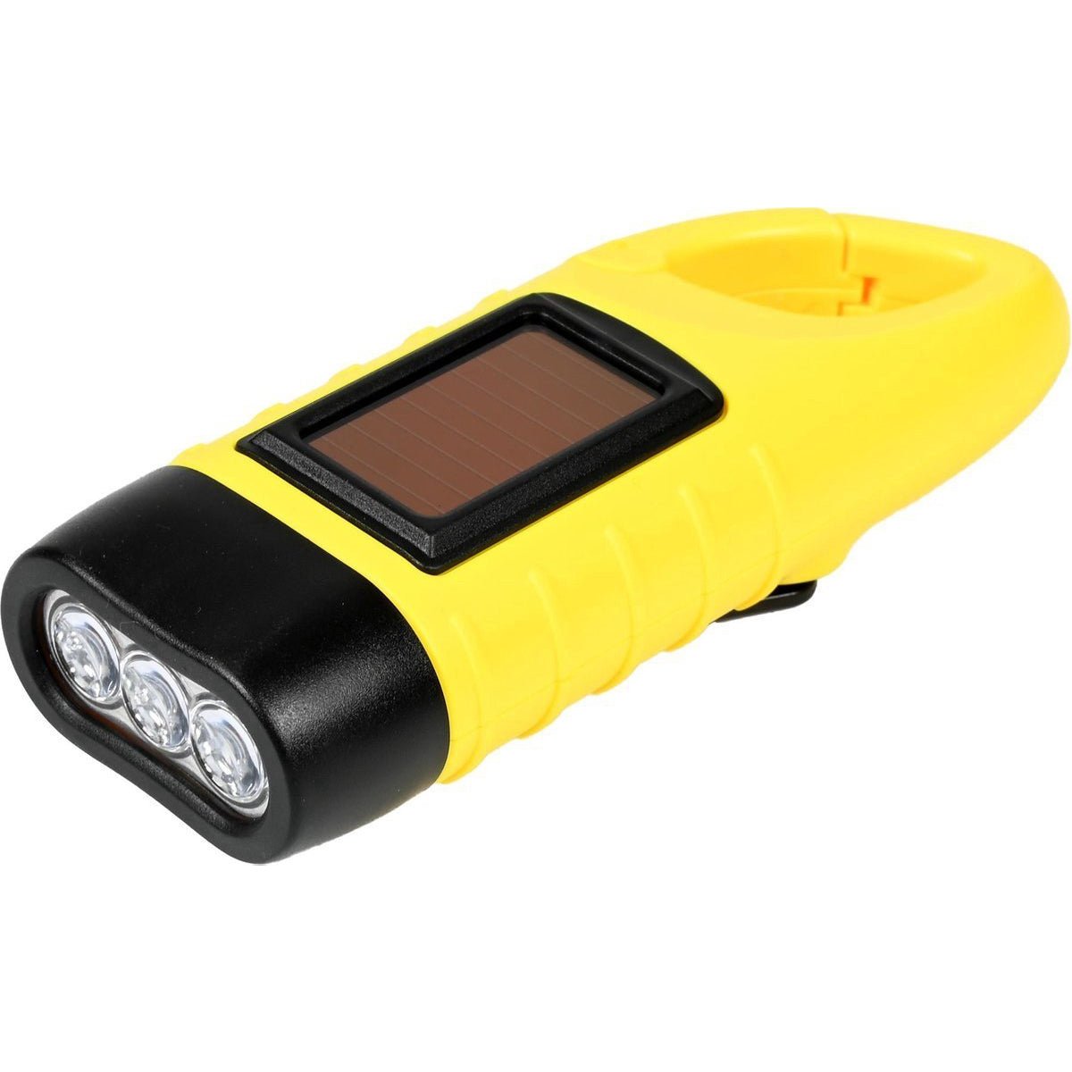 Verk Group Zonne- en Dynamo-zaklamp met 3 LED’s – Handmatig en Zonne-energie Aangedreven zaklampen productafbeelding 2