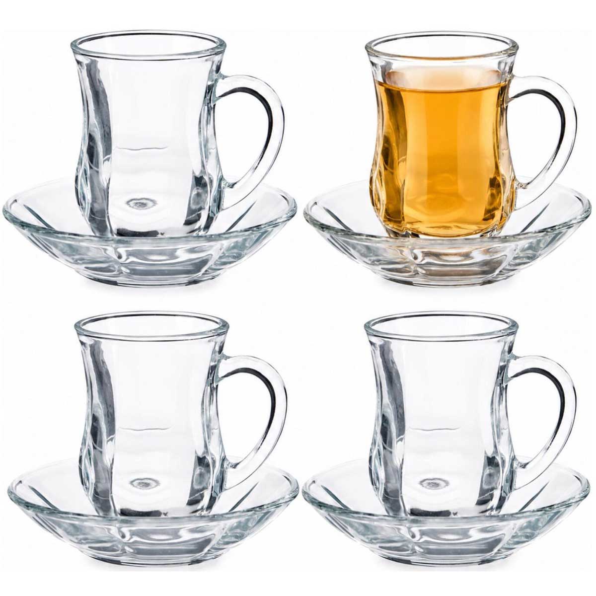 Vivalto Theeglas met Schotel en Oor glas
