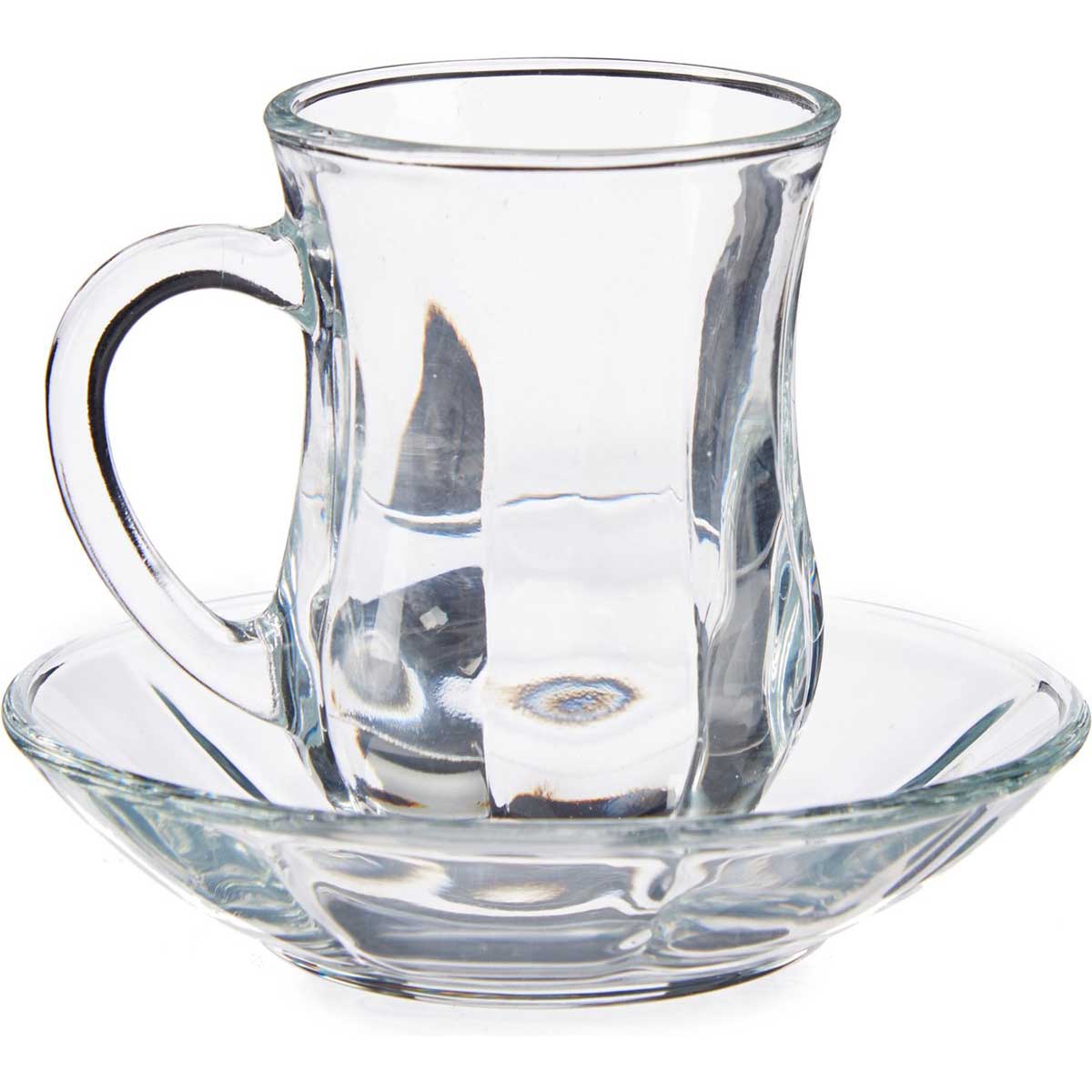Vivalto Theeglas met Schotel en Oor glas productafbeelding 2