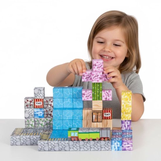 Magnetische Bouwblokken Set - 112 Delig - Magnetisch Constructiespeelgoed - Educatief Bouwspeelgoed voor Kinderen – foto 5