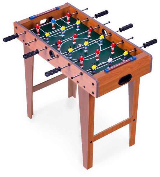 ECOTOYS Mini Tafelvoetbaltafel - 69x35 cm - Hout - Tafelvoetbalspel voor Kinderen – foto 8