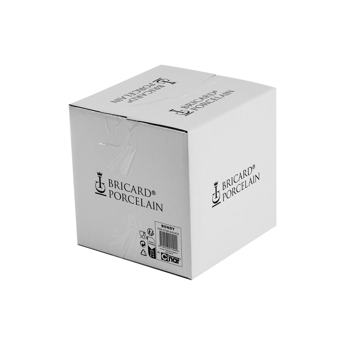 Bricard Barles, Koffieset, 12-delig, Wit, 225ml, Porselein, Koffie Kopjes en Schoteltjes – verpakking