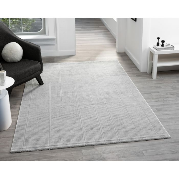 Cinar Carpets Elyse E150A - Vloerkleed Grijs - 10 mm