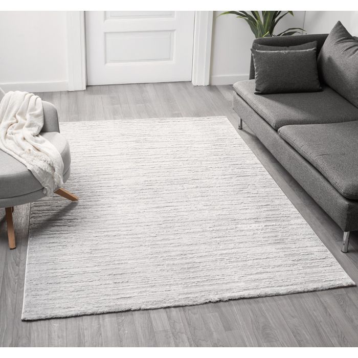 Cinar Carpets Liva D931A - Vloerkleed Lichtgrijs - 13 mm