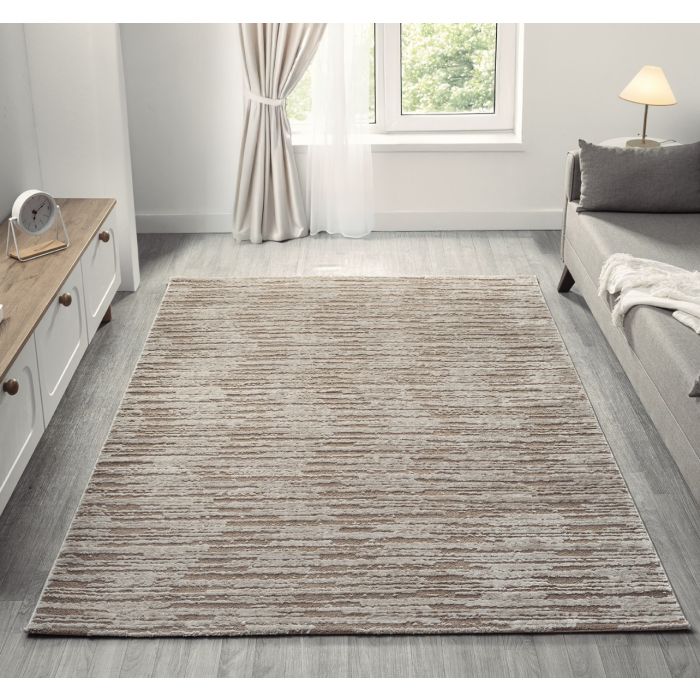 Cinar Carpets Liva D931A - Vloerkleed Taupe - 13 mm