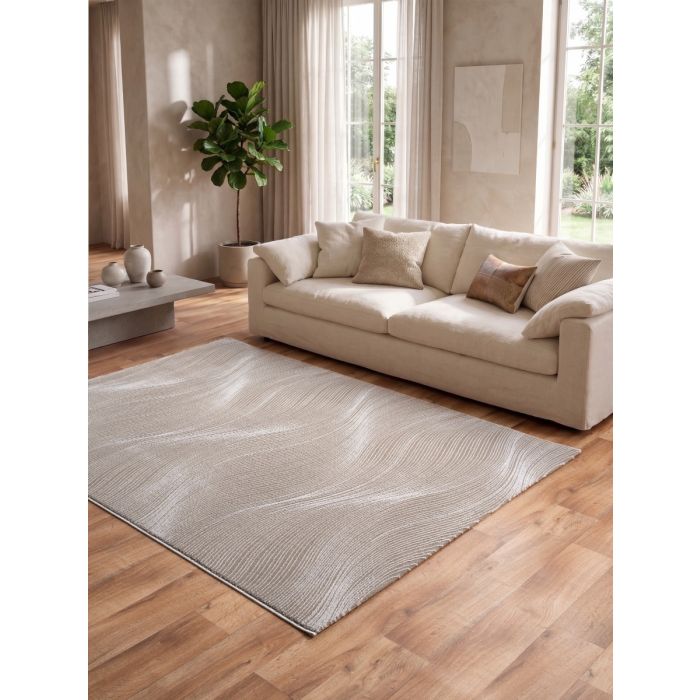 Cinar Carpets Style E406C - Vloerkleed Taupe - 12 mm