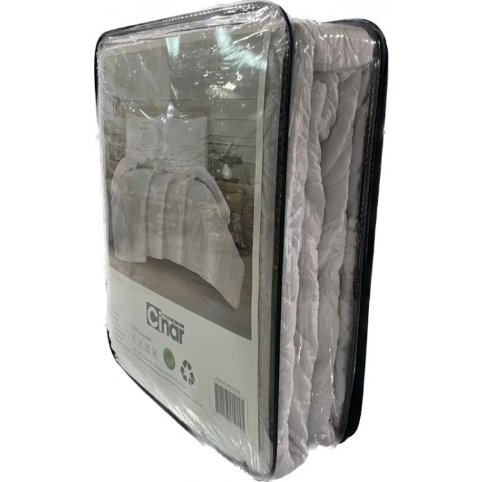 Cinar Nilufer Bedsprei Set 3-delig, Wit, 260x240cm – foto 3