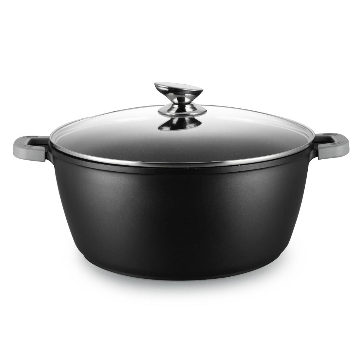 Ferveo Omega Braadpan met Deksel - 28cm - Zwart - Inductie – productafbeelding 2
