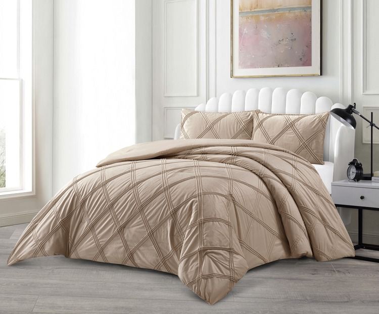 Lavella Lara Bedsprei Set 3 - delig - Bruin - 250x240cm - TEKZEN