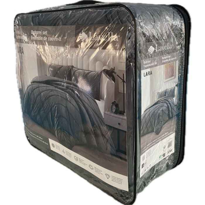 Lavella Lara Bedsprei Set 3-delig, Grijs, 250x240cm – foto 3